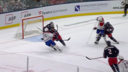 MTL@CBJ: Greaves with a great save against Jake Evans