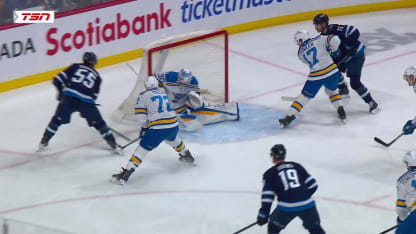STL@WPG: Scheifele scores PPG against Joel Hofer