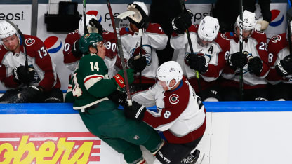 Cale Makar Minnesota Wild exhibition 2020 July 29