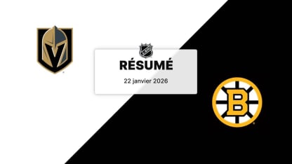 VGK vs BOS | Résumé | 22/01/26