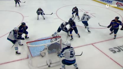WPG@STL: Fowler scores goal against Connor Hellebuyck