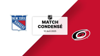 Match condensé : NYR @ CAR 12/04/25