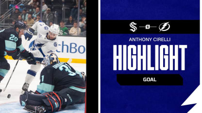 TBL at SEA | Cirelli pots the loose puck