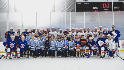 Isles and Youth Hockey Players Enjoy Special Practice at Ed Westfall Arena