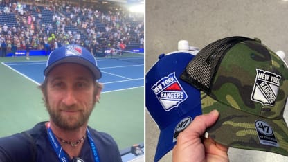 Gilles Cervara grows NHL hat collection at U.S. Open grand slam tournament