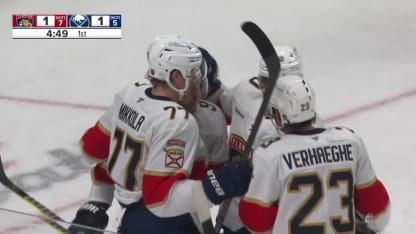 FLA at BUF: Greer buries from top of circle