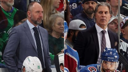 Fuenf Slapshots – Schachspiel zwischen Colorado Avalanche Trainer Jared Bednar und Dallas Stars Headcoach Peter DeBoer