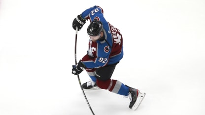 Gabriel Landeskog Warmup Pregame Arizona Coyotes Round 1 Game 1 12 August 2020