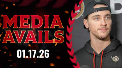 Shane Pinto Pregame Media vs MTL