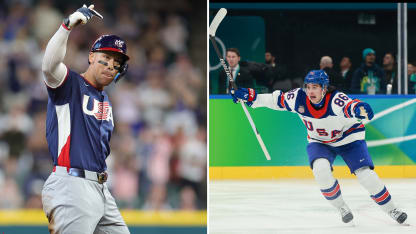 Jack Hughes hypes up Team USA at World Baseball Classic