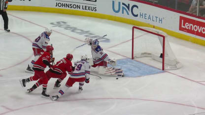 NYR@CAR: Shesterkin with a great save against Taylor Hall