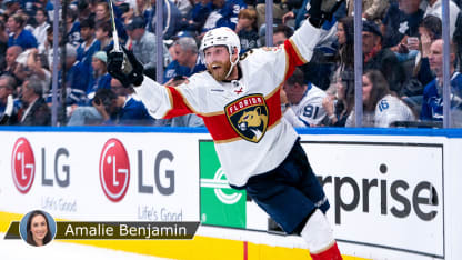 Sam Bennett with Amalie badge