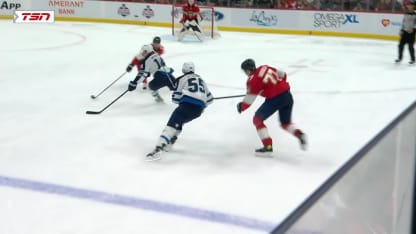 WPG@FLA: Scheifele scores goal against Sergei Bobrovsky