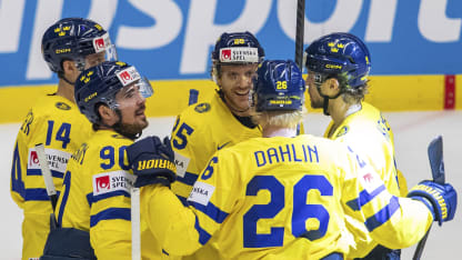 Sverige besegrade Lettland i hockey-VM