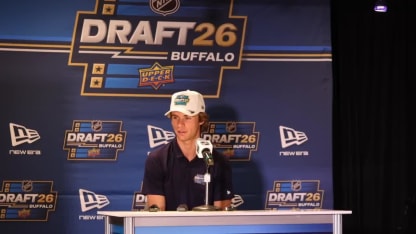 Gavin McKenna at NHL Draft Media Day
