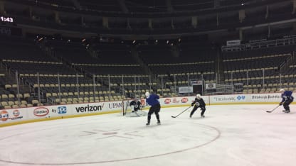 Colorado Avalanche morning skate Pittsburgh Penguins 2017 December 11