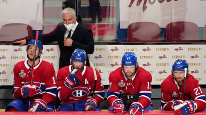 Ducharme Canadiens bench
