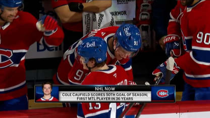 NHL Now: Cole Caufield Hits 50 Goals