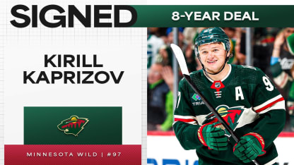 Kirill Kaprizov signs 8-year contract with Wild