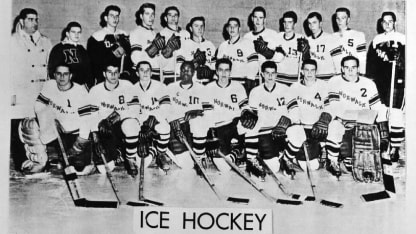 John Brittain's 1962 high school hockey team