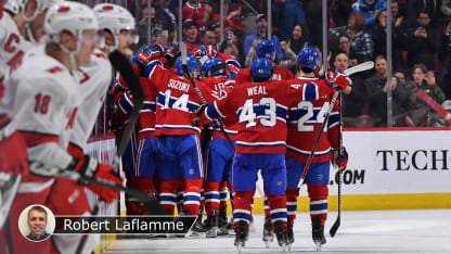 Canadiens win OT badge Laflamme