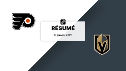 PHI vs VGK | Résumé | 19/01/26