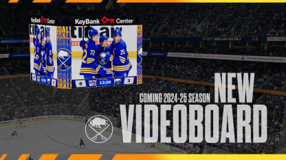 buffalo sabres announce new videoboard for keybank center 2024-25 season