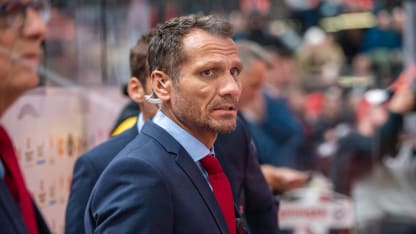 Assistant Coach Marcel Jenni of Switzerland during the International Friendly game between Switzerland and Latvia at Vaudoise Arena on April 26, 2024 in Lausanne, Switzerland. (Photo by RvS.Media/Robert Hradil/Getty Images)