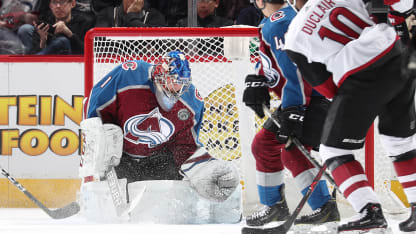 Semyon Varlamov Colorado Avalanche Arizona Coyotes 2017 December 27