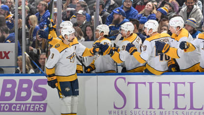 Hattrick för Forsberg i Predators seger mot Blues