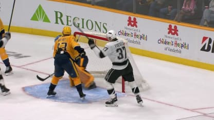 LAK@NSH: Moore scores goal against Juuse Saros