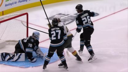 VGK@UTA: Bowman scores goal against Karel Vejmelka