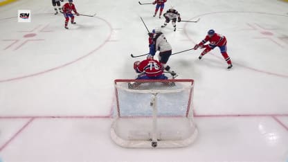 CBJ@MTL: Dobeš with a great save against Kirill Marchenko