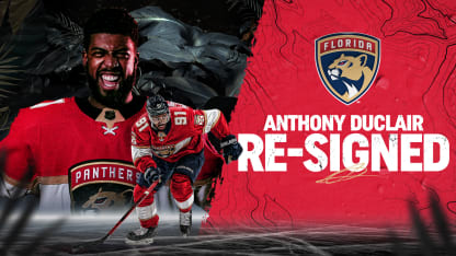 Florida Panthers Re-Sign Forward Anthony Duclair to a Three-Year Contract