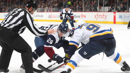 Nathan MacKinnon Colorado Avalanche St. Louis Blues Third Jersey Alternates 30 November 2018