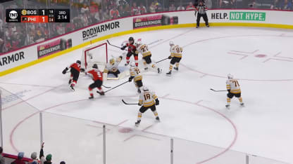 BOS@PHI: Korpisalo with a great save against Jamie Drysdale