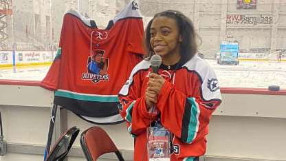 Jordan Dabney with Black Rosie jersey