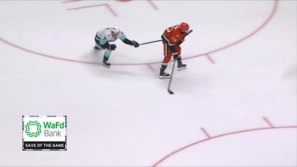 SEA@ANA: Grubauer with a great save against Troy Terry