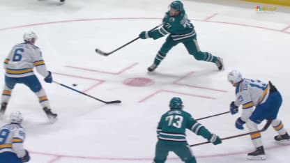 STL@SJS: Celebrini scores goal against Jordan Binnington