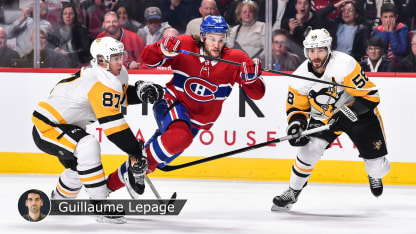 Drouin Crosby Letang badge Lepage