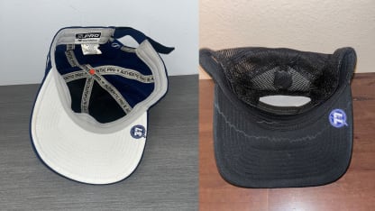 game-worn locker room hats inline
