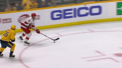 CAR@NSH: Jarvis scores goal against Juuse Saros