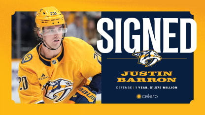 Predators Sign Justin Barron