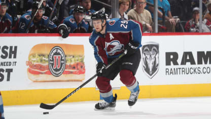 Nathan MacKinnon returns to practice 4.10