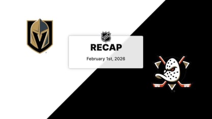 Recap: Golden Knights at Ducks 2.1.26