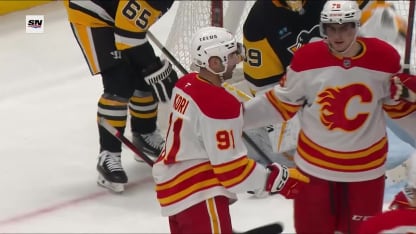 CGY@PIT: Kadri scores goal against Alex Nedeljkovic