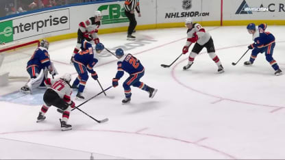 NJD@NYI: Holtz scores goal against New York Islanders