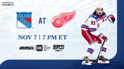 Rangers at Red Wings: Pregame Notes | 11.07.25