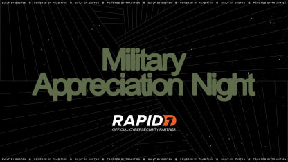 BRUINS TO HOST MILITARY APPRECIATION NIGHT ON NOVEMBER 11