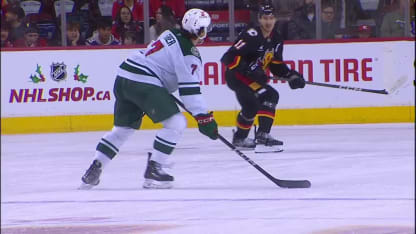 Brock Faber with a Goal vs. Calgary Flames